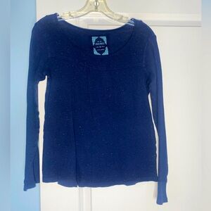 🍓6/$15🍓 Old Navy Navy Blue Funfetti Waffle Knit Top